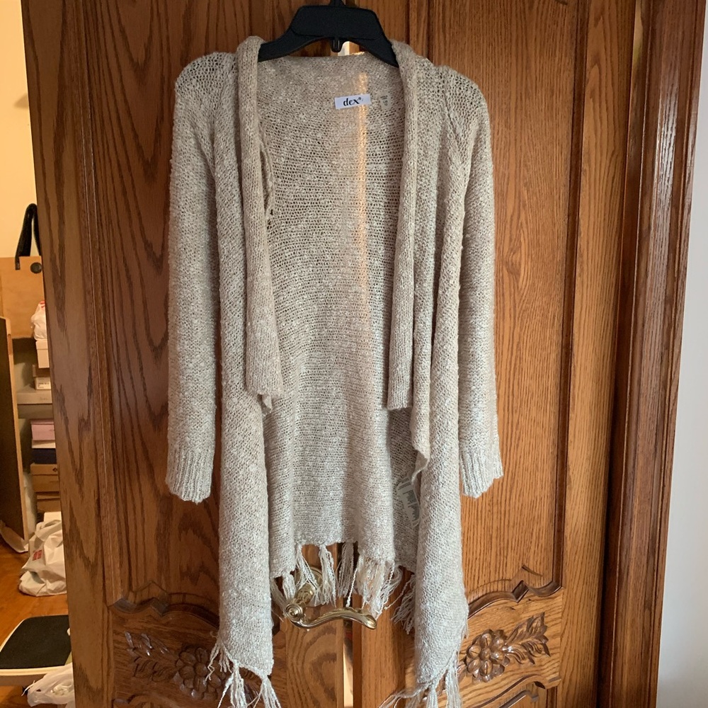Kids tan cardigan